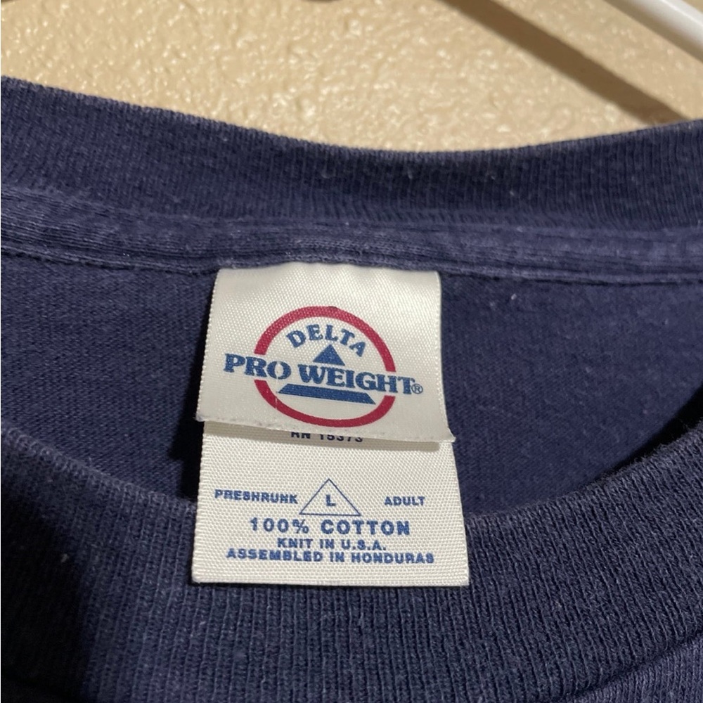 Y2K Navy Blue Funny Humor Short Sleeve T-Shirt Adult L I’m Confused - Picture 4 of 6